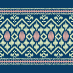 Geometric ethnic pattern minimalism floral  seamless Design for background,carpet,wallpaper,clothing,wrapping,Batik,fabric,Vector illustration embroidery style