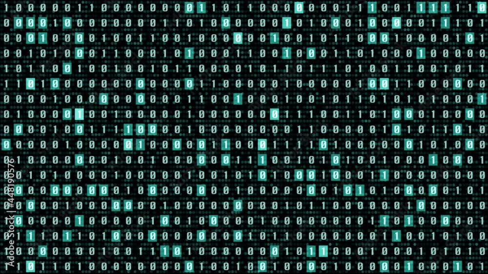 Aufkleber HUD Futuristic User Data Monitoring Review Cyber Number Digit Program Code