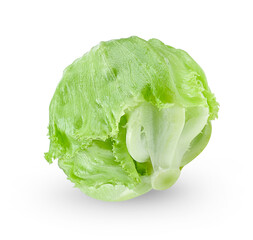 Fresh lettuce isolated on white background.