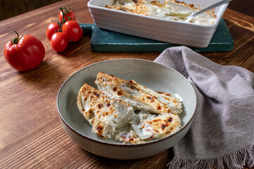finocchi gratinati con besciamella e formaggio