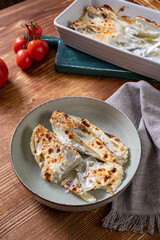 finocchi gratinati con besciamella e formaggio