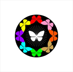 beautiful butterfly icon that can be used according to the designer's needs
