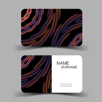 Business card template, vector design editable. illustration EPS10