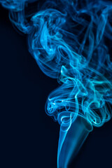 Abstract smoke image on black background , Mystery effect.