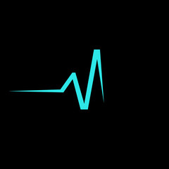 Cardiology doctor health care logo.