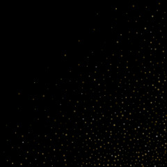 Naklejka na ściany i meble Gold Glitter Stars. Luxury Shiny Confetti.