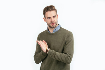 express confidence. male fashion accessory. concept of time. guy checking time. unshaven man.
