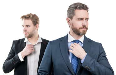 executive fixing tie. professional successful ceo. leadership. ambitious colleague experts.