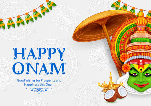 illustration of Onam background showing culture of Kerala, Stock Vector,  Vector And Low Budget Royalty Free Image. Pic. ESY-053881258 | agefotostock