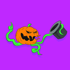 pumpkin, vegetable, symbol, season, scary, orange, october, isolated, holiday, funny, face, evil, design, decoration, lantern, autumn, halloween, illustration, smile, ghost, cute, vector, jack, icon, 
