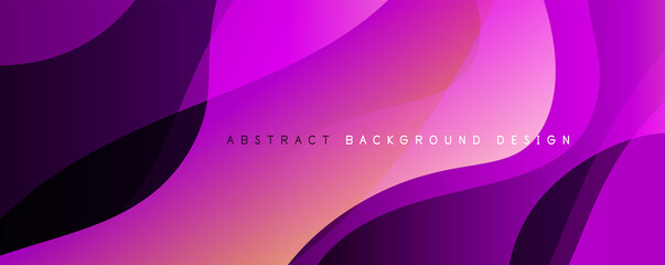 Trendy simple fluid color gradient abstract background with dynamic wave line effect. Vector Illustration For Wallpaper, Banner, Background, Card, Book Illustration, landing page