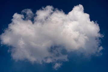 Obraz premium white clouds float across the blue sky