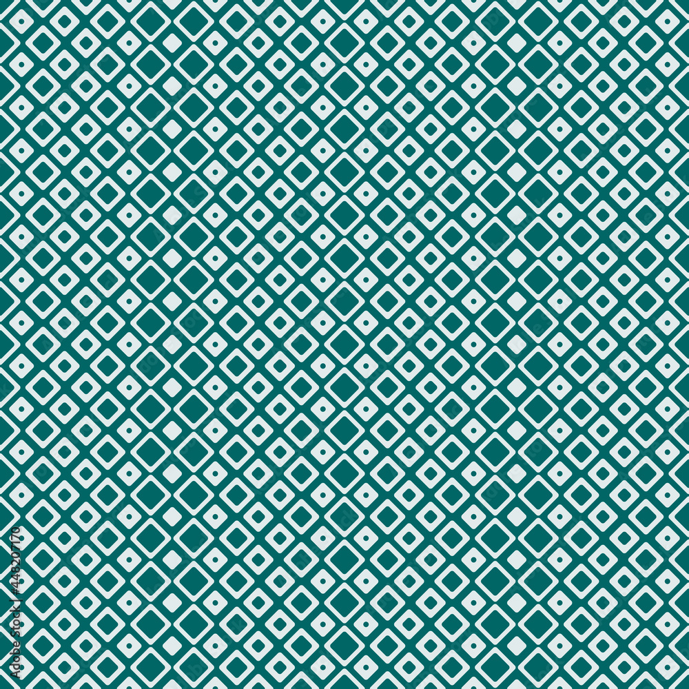 Poster blue background and white rhombuses. gradiental size of rhombs. vector pattern or wallpaper.