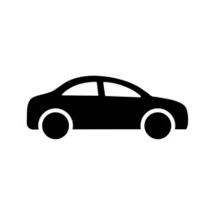 Car icon in flat style Simple traffic icon