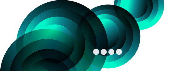 Fluid gradients, swirls and circles. Bright color lines. Vector Illustration For Wallpaper, Banner, Background, Landing Page