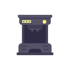 Drip coffee machine icon flat isolated vector
