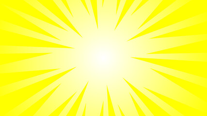 Obraz premium yellow pop art background retro cartoon explosion rays vector illustration. cartoon explosion. boom