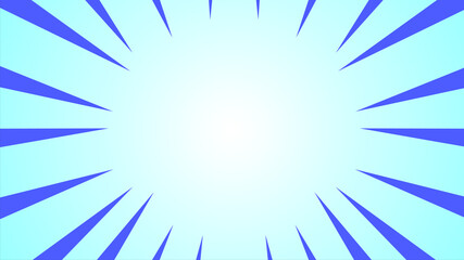 blue pop art background retro cartoon explosion rays vector illustration. cartoon explosion