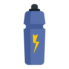 Energetic drink icon flat isolated vector