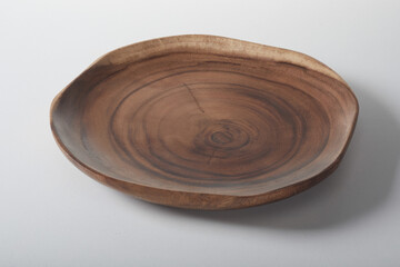 Creative plate with lumber texture