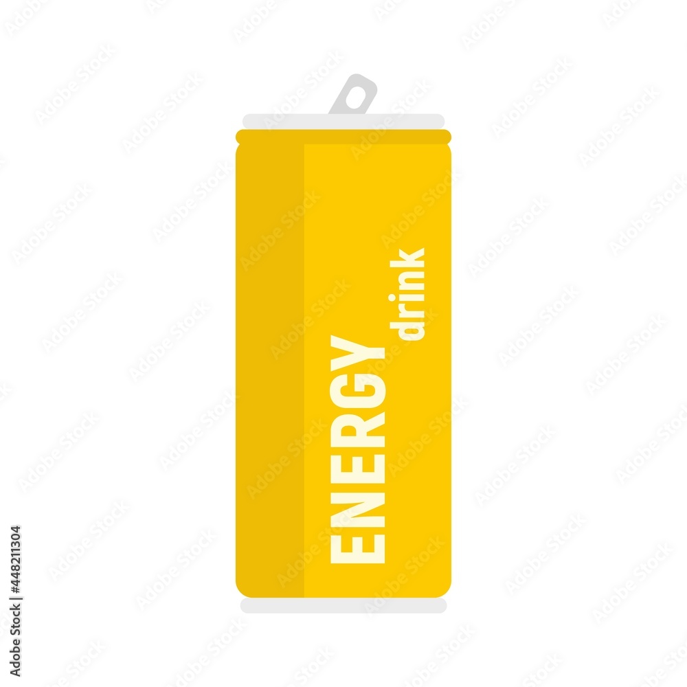 Wall mural tonic energy drink icon flat isolated vector