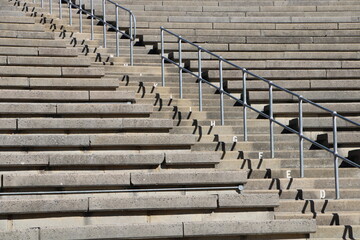 Amphitheatre seating and stairs