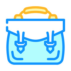 working briefcase color icon vector. working briefcase sign. isolated symbol illustration