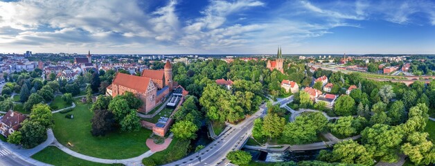 Olsztyn-miasto na Warmii w północno-wschodniej Polsce