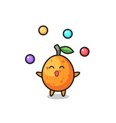 the kumquat circus cartoon juggling a ball