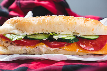 sandwich, food