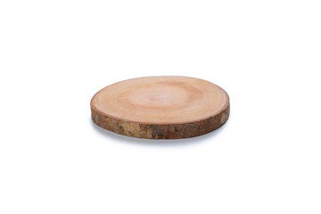 Wooden stump or natural style wooden coaster