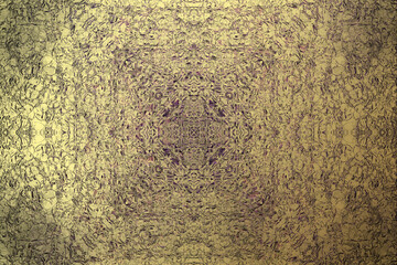 Golden Abstract  decorative paper texture  background  for  artwork  - Illustration