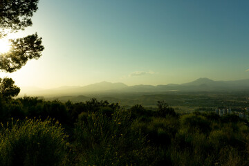Sunset at Serra Grossa, Alicante, Spain