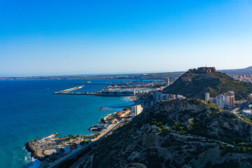 Port of Alicante and Santa Barbara Castle