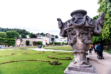 Obraz premium Mirabell Castle garden View, Salzburg.