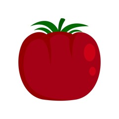 Tomato icon flat isolated vector