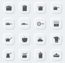 Dishes Icons set