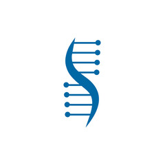 DNA icon logo design template