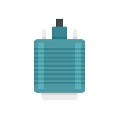 Vga adapter icon flat isolated vector