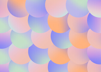 Holographic background with circle shapes