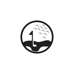 Golf club logo design template