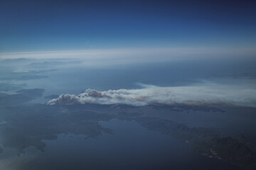 Fototapeta na wymiar Waldbrände an der türkischen Küste