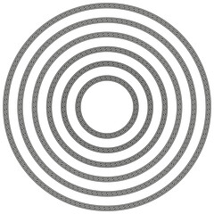 Obraz premium Round decorative vintage border frame in a range of sizes.