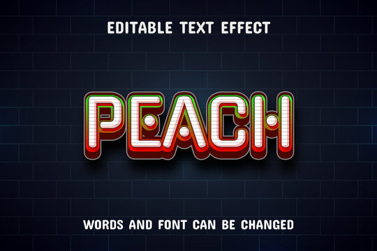 Peach Text - Editable Text Effect