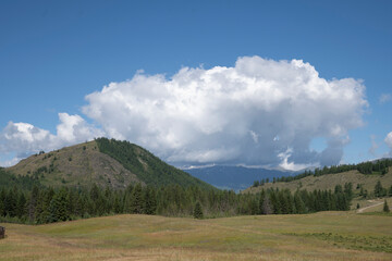 landscape with clouds