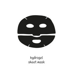 Hydrogel sheet mask icon.