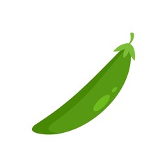 Food peas icon flat isolated vector