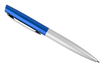 Automatic blue and white ballpoint pen