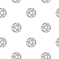 Seamless pattern with football balls.