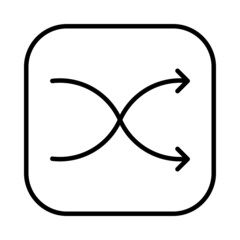 Shuffle Vector Line Icon Design